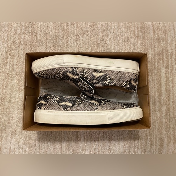KMB Faux Snakeskin Slip-on Sneakers Size 41 - Picture 4 of 13
